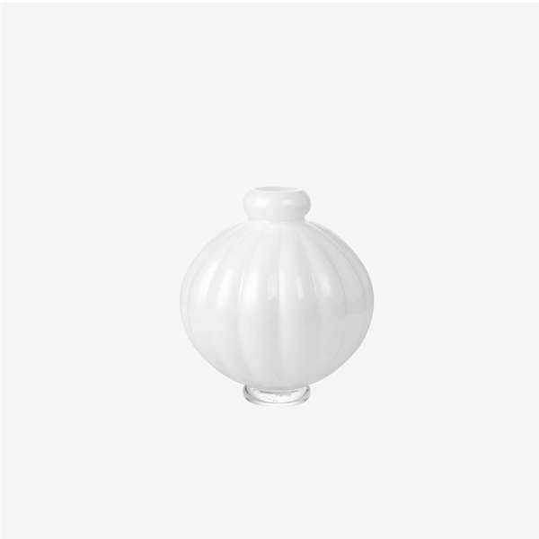 Balloon Glass Vase - Shape 01 - Small - White Opal