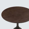Coin Side Table - Brown Oak Top
