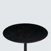 Coin Side Table - Black Oak Top