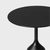 Coin Side Table - Black Laminate Top