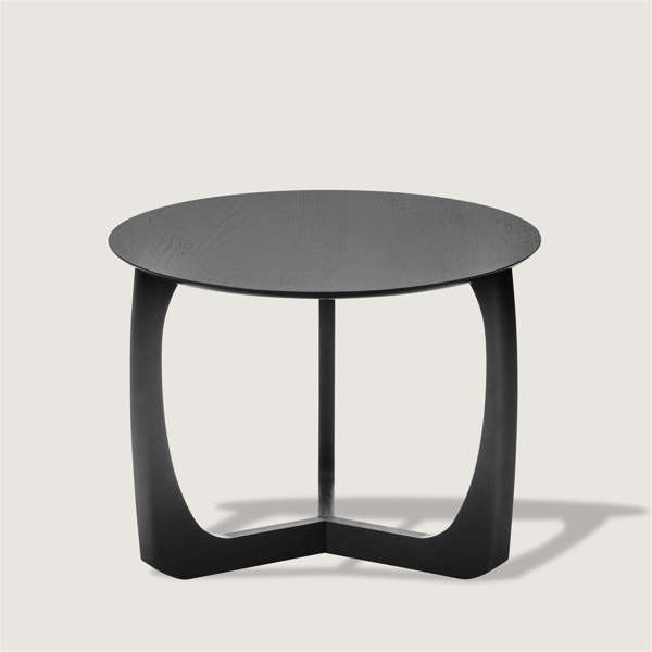 Lili lounge table small - black lacquered oak