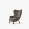 Petra Lounge Chair - Sheepskin sahara walnut