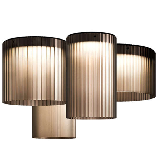 Giass Ceiling Lamp - smoky-grey