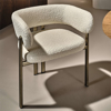 Bay metal dining armchair